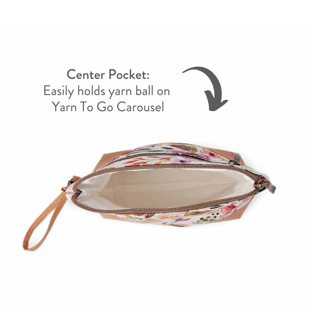 Mini sac Trinity – Petit sac à projet zippé – Motif floral printanier