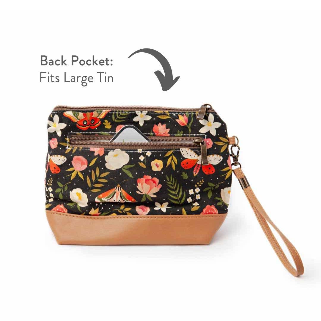Mini Trini Bag – Petite pochette zippée pour projets de tricot/crochet - Forêt nocturne