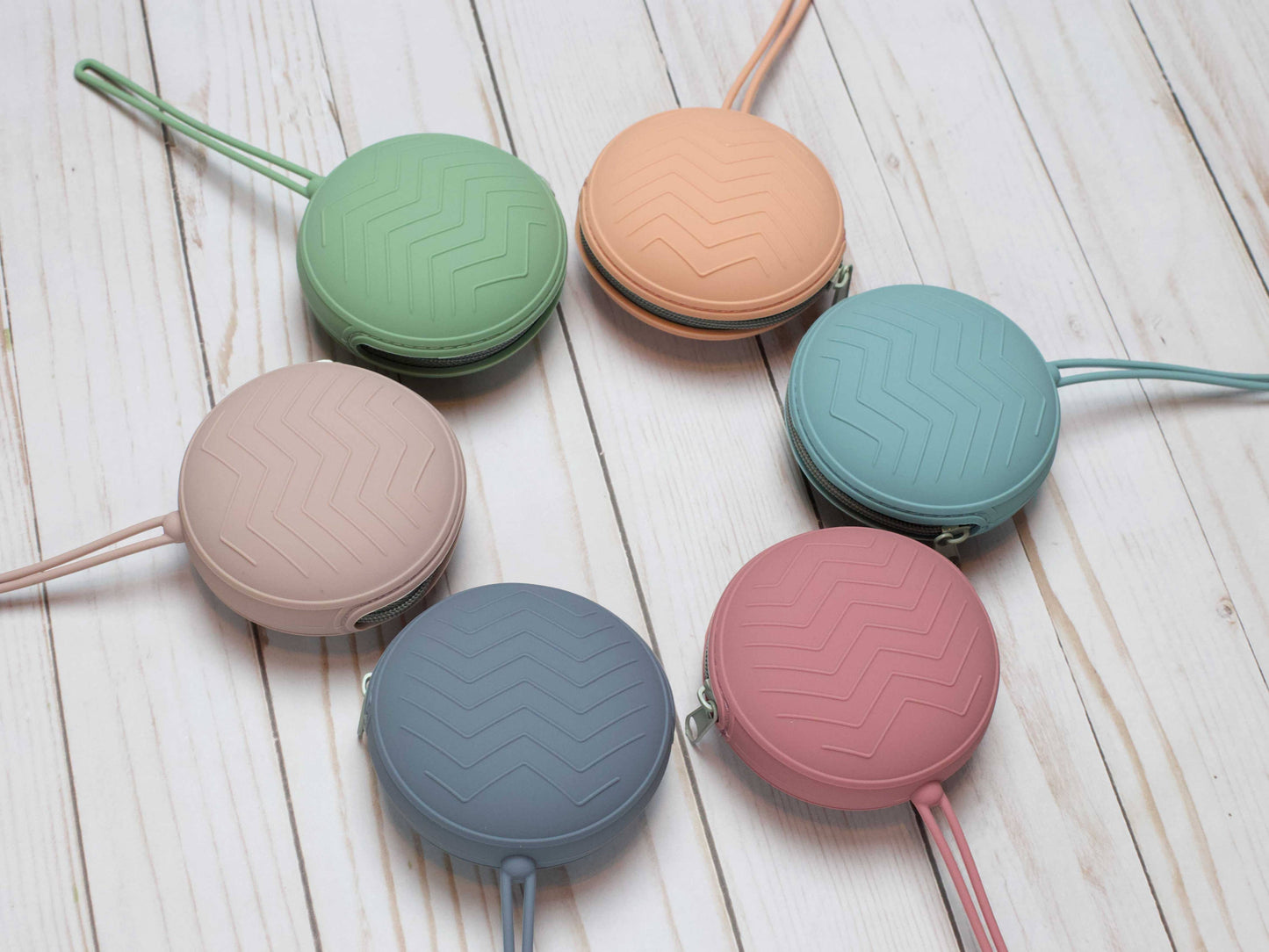 Round Storage Pouches - Pastel