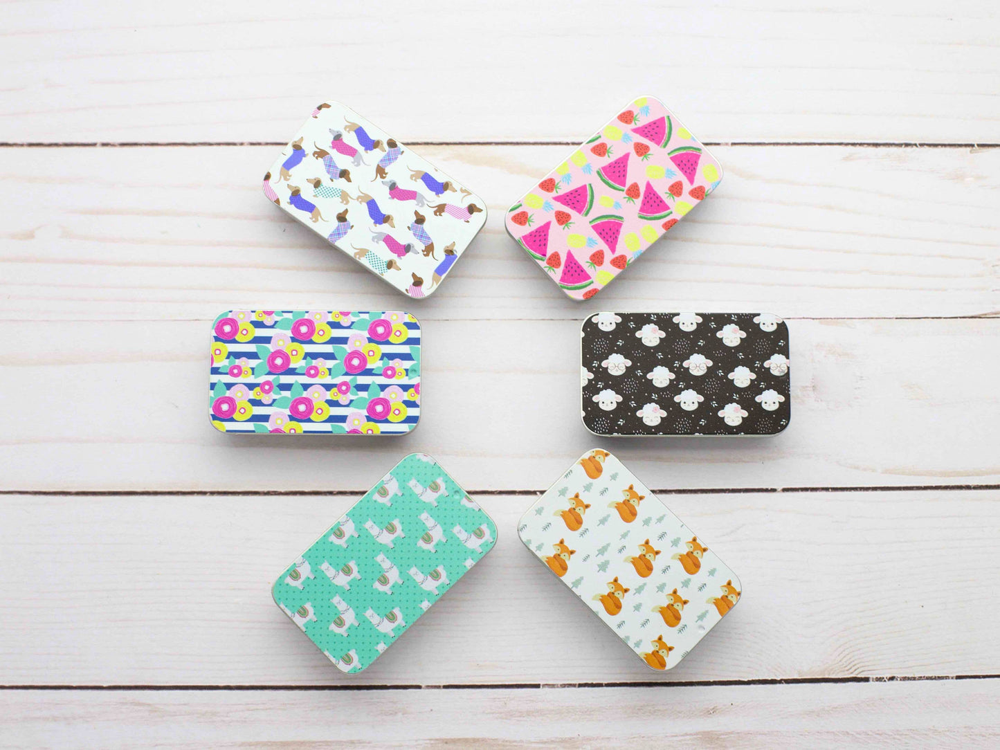 Print Slide Top|  Storage Tins
