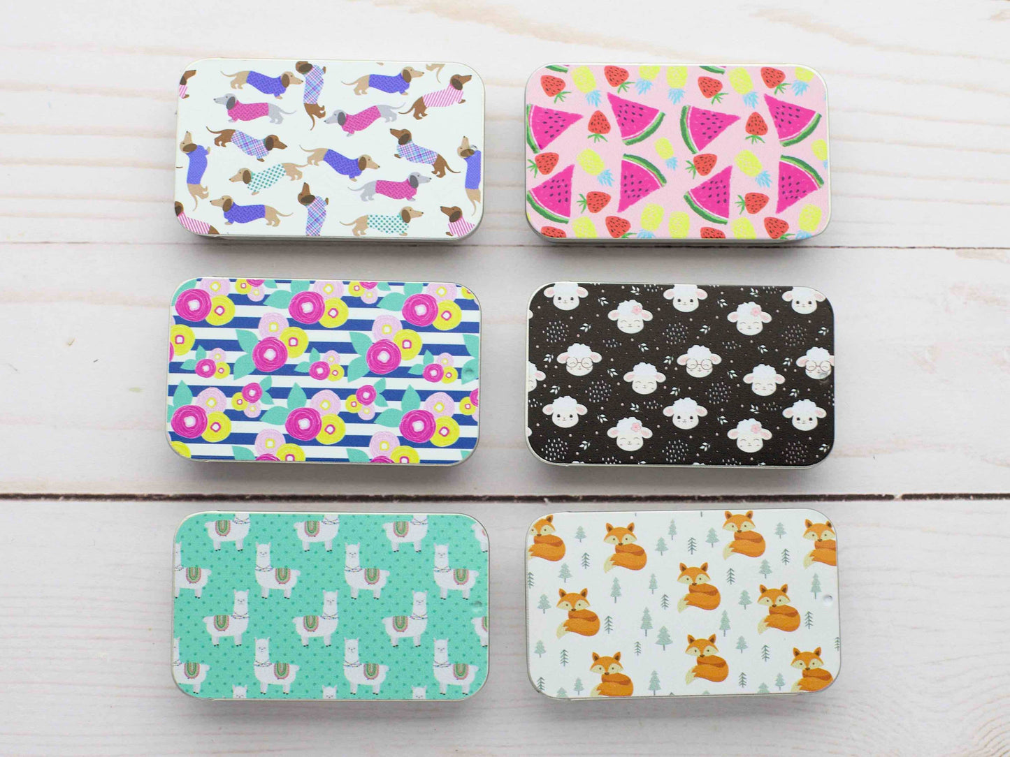 Print Slide Top|  Storage Tins
