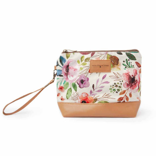 Mini sac Trinity – Petit sac à projet zippé – Motif floral printanier