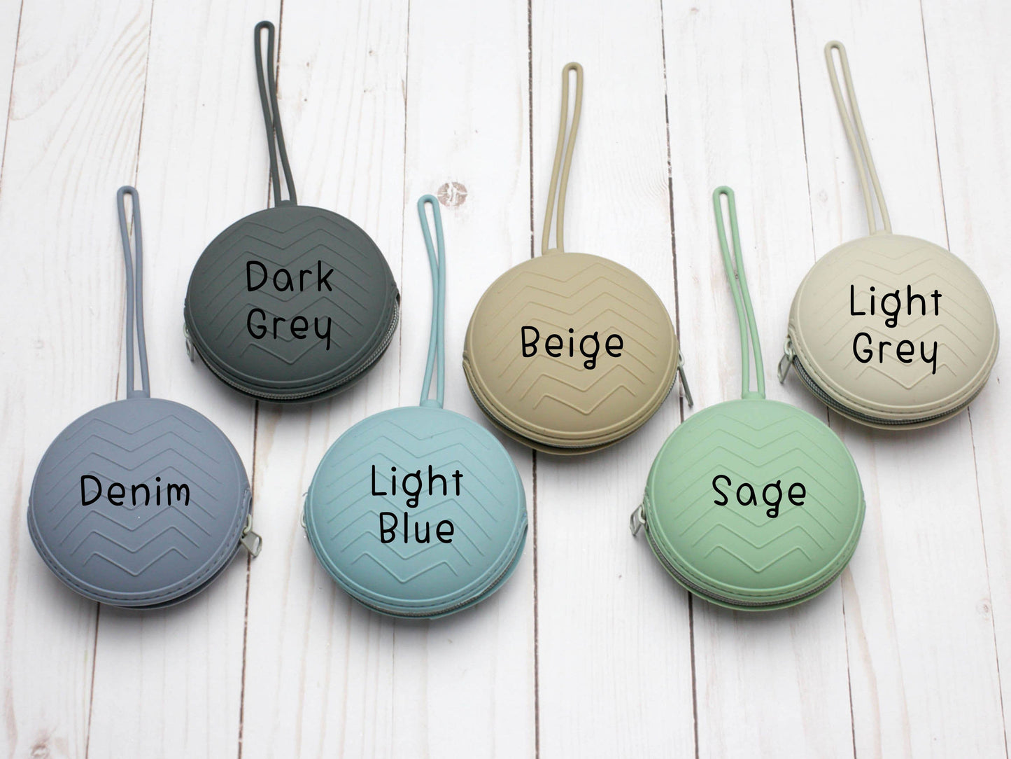 Round Storage Pouches - Pastel